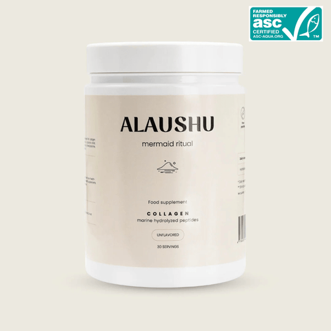 Jūrinis hidrolizuotas peptidinis kolagenas "mermaid ritual", 300 g, 30 porcijų - Alaushu