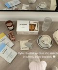 ALAUSHU® Švelnus kūno šepetys sausam kūno masažui ir odos priežiūros priemonės.