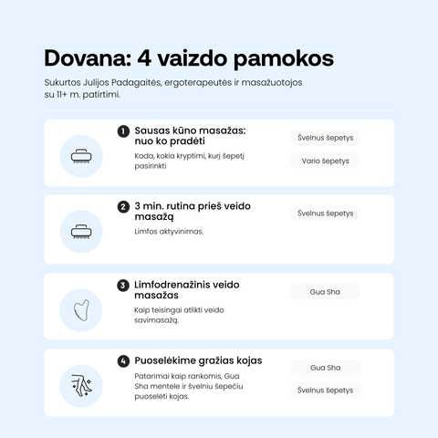 Švelnus kūno šepetys sausam masažui - Alaushu